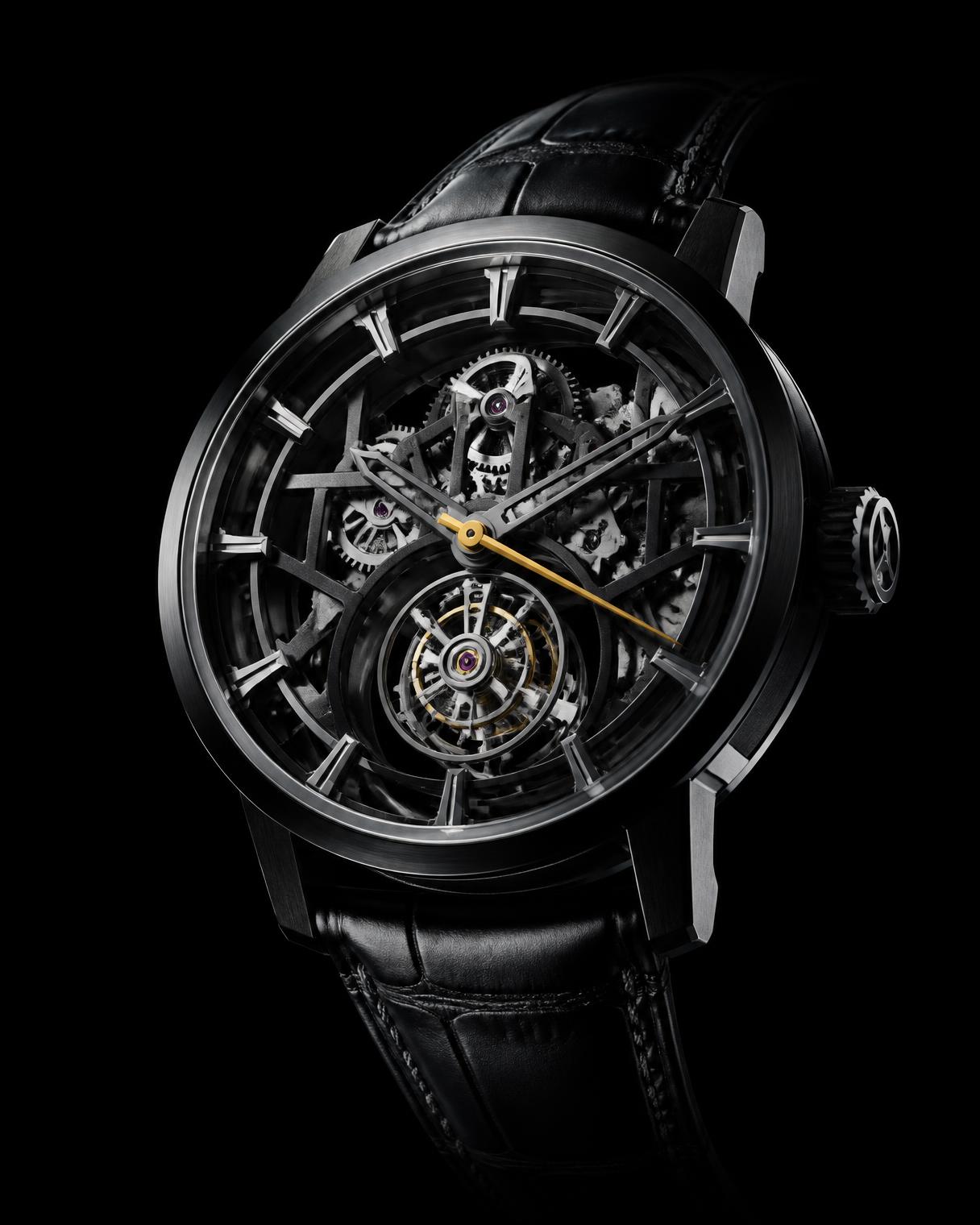 Midnight Tourbillon, isolated macro