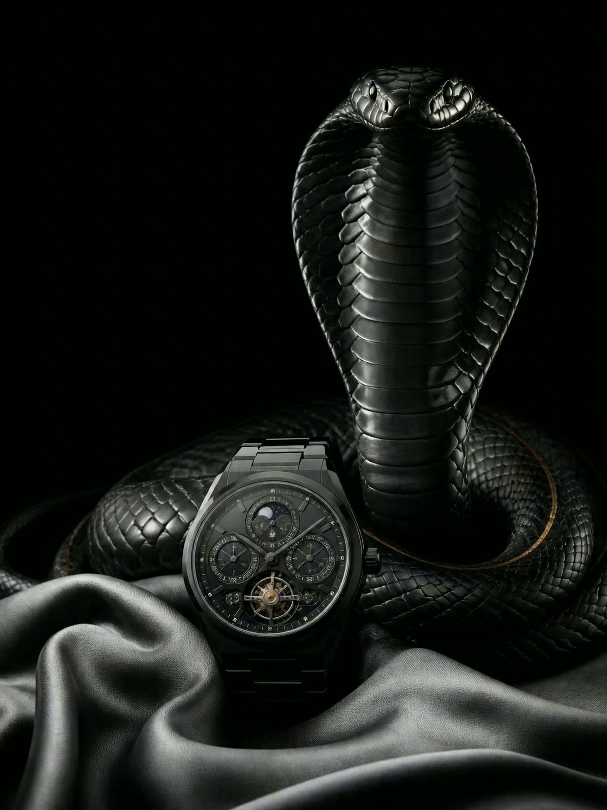 Black cobra guarding the Eclipse Perpetual